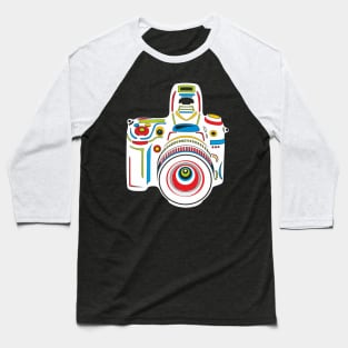 Rainbow Camera Baseball T-Shirt